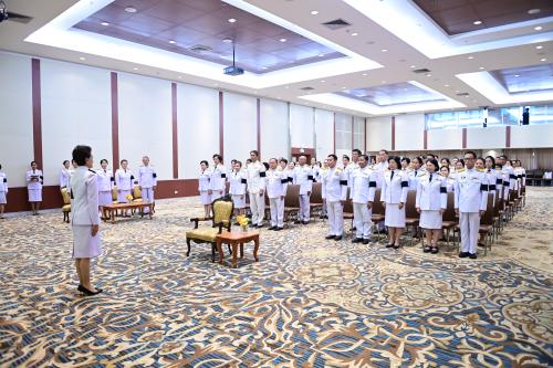 พิธีรับพระราชทานเครื่องราชอิสริยาภรณ์ ชั้นสายสะพาย ประจำปี 2568 เมื่อวันที่ 8 พฤษภาคม 2569