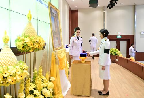 พิธีรับพระราชทานเครื่องราชอิสริยาภรณ์ ชั้นสายสะพาย ประจำปี 2568 เมื่อวันที่ 8 พฤษภาคม 2569