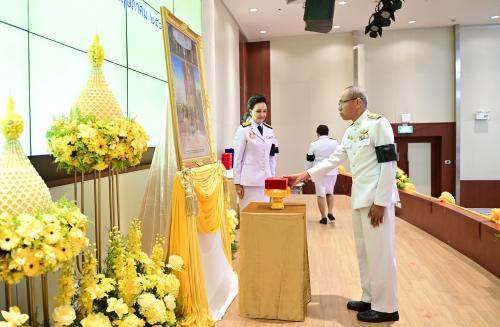 พิธีรับพระราชทานเครื่องราชอิสริยาภรณ์ ชั้นสายสะพาย ประจำปี 2568 เมื่อวันที่ 8 พฤษภาคม 2569
