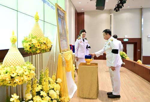 พิธีรับพระราชทานเครื่องราชอิสริยาภรณ์ ชั้นสายสะพาย ประจำปี 2568 เมื่อวันที่ 8 พฤษภาคม 2569