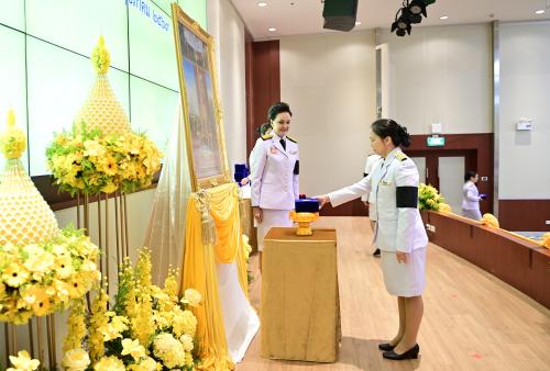 พิธีรับพระราชทานเครื่องราชอิสริยาภรณ์ ชั้นสายสะพาย ประจำปี 2568 เมื่อวันที่ 8 พฤษภาคม 2569