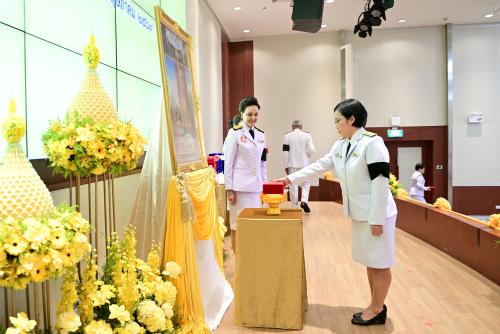 พิธีรับพระราชทานเครื่องราชอิสริยาภรณ์ ชั้นสายสะพาย ประจำปี 2568 เมื่อวันที่ 8 พฤษภาคม 2569